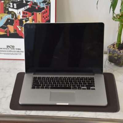 linoleum desk pad for laptop on desk